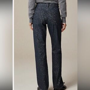 J. Crew ‘84 Straight Leg Glittery Dark Blue Jeans - Women’s Size 31 - NWT